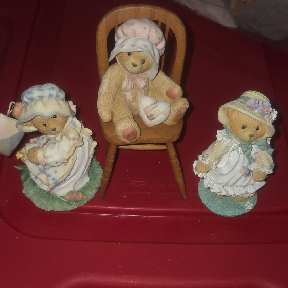 Cherished Teddies Bear Trio - Includes Megan, Anna & Hope. No Boxes. Collectible
